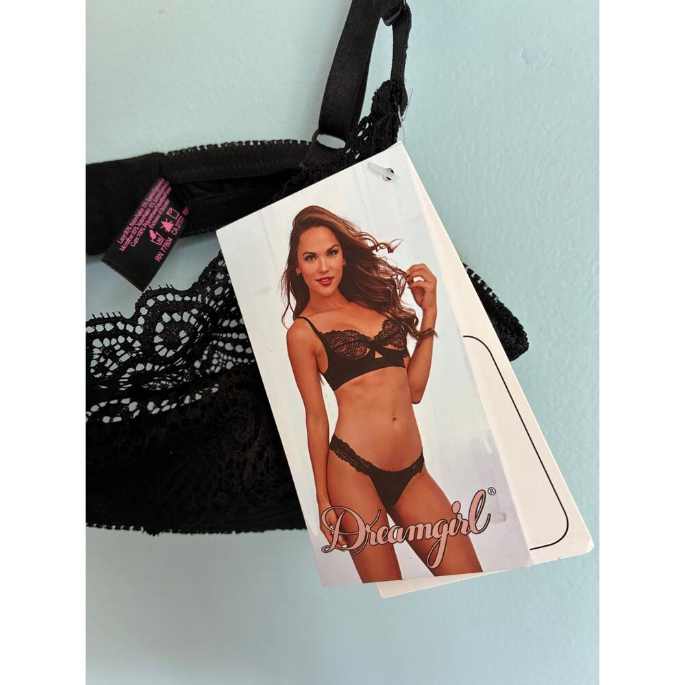 Lace Bra Black Small NWT Dreamgirl - Picture 5 of 10